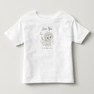 T-shirt Pour Les Tous Petits Amour pour toi jusqu'à la Lune et Dinosaure Rugiss