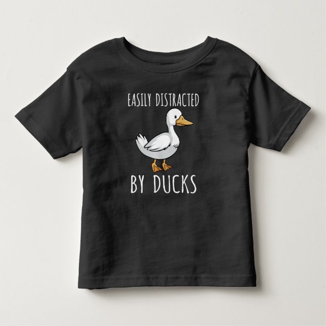 T-shirt Pour Les Tous Petits Amoureux de l'Oiseau du Canard (Devant)