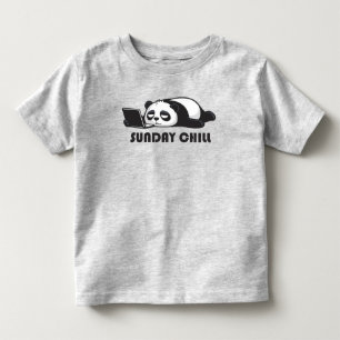 T-shirt Pour Les Tous Petits Amoureux Panda Calme Panda