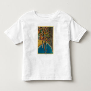 T-shirt Pour Les Tous Petits Amphithéâtre, plage, et pilier d'arc-en-ciel