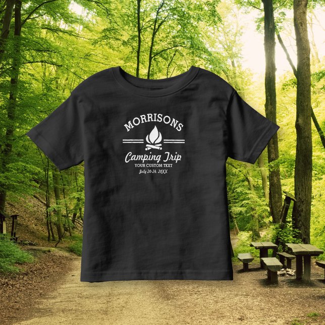 T-shirt Pour Les Tous Petits Amusants Retro Famille Réunion Camping Voyage Camp (Créateur téléchargé)