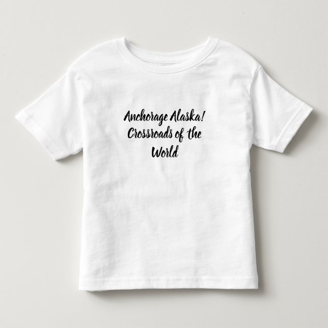 T-shirt Pour Les Tous Petits Anchorage Alaska Carrefour du Monde (Devant)