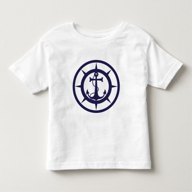 T-shirt Pour Les Tous Petits Ancre nautique (Devant)
