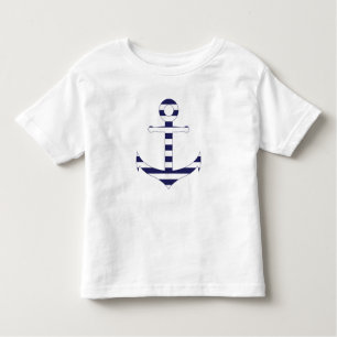 T-shirt Pour Les Tous Petits Ancre nautique rayée