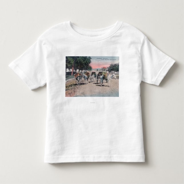T-shirt Pour Les Tous Petits Ânes chargés sur le StreetLas Vegas, nanomètre (Devant)