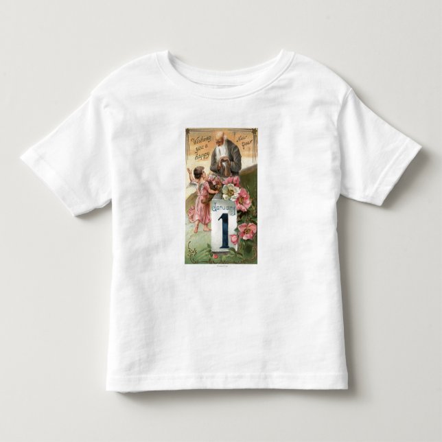 T-shirt Pour Les Tous Petits Ange et temps de père # 2 (Devant)