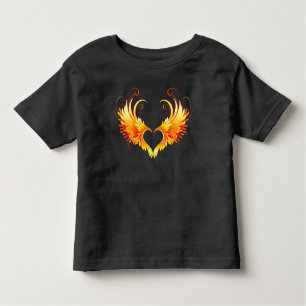 T-shirt Pour Les Tous Petits Angel Fire Heart with Wings