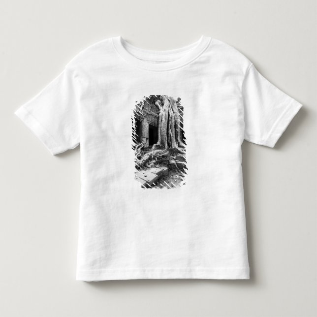 T-shirt Pour Les Tous Petits Angkor Cambodge, Ta Prohm Tree (Devant)