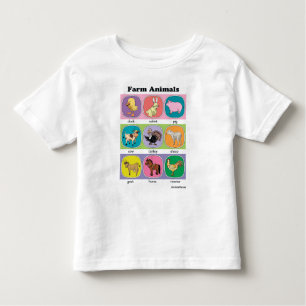 T-shirt Pour Les Tous Petits Animaux de ferme
