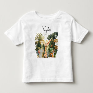 T-shirt Pour Les Tous Petits Animaux de la Jungle Safari Exotique Rêve