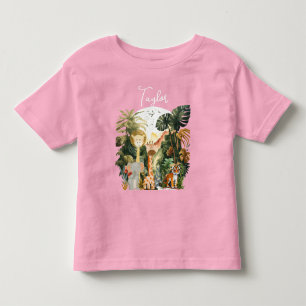 T-shirt Pour Les Tous Petits Animaux de la jungle Safari exotique Rêve