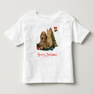 T-shirt Pour Les Tous Petits Animaux de Noël