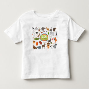 T-shirt Pour Les Tous Petits Animaux de zoo