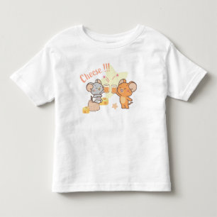T-shirt Pour Les Tous Petits Anime Tuffy et Jerry Cheese au fromage