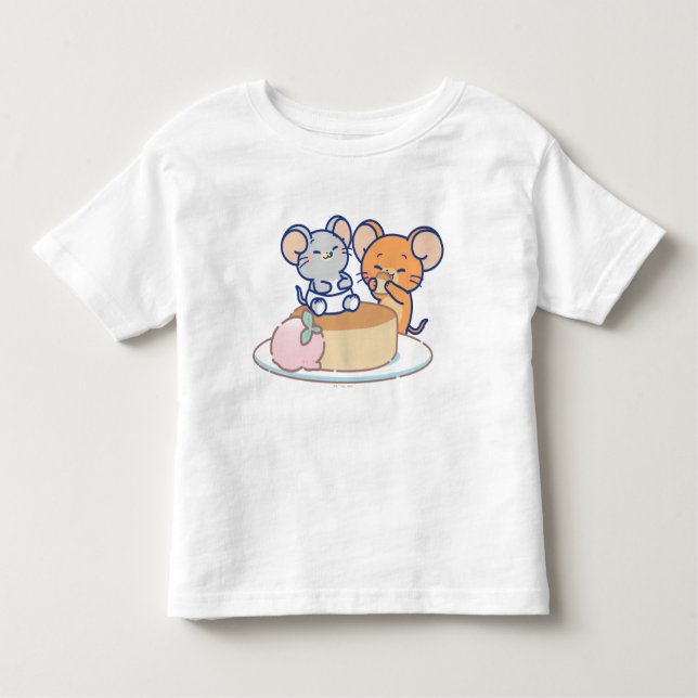 T-shirt Pour Les Tous Petits Anime Tuffy et Jerry Cheesecake (Devant)
