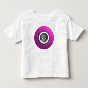 T-shirt Pour Les Tous Petits Anneau rose personnel avec photo personnalisée