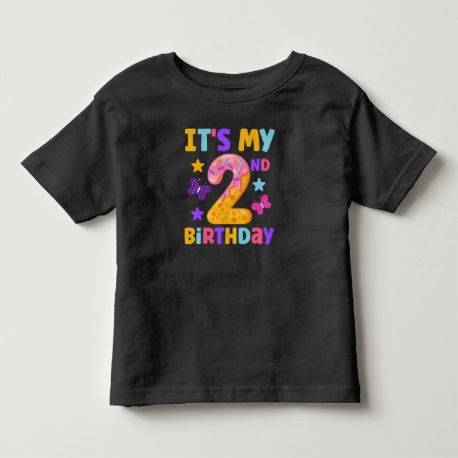T-shirt Pour Les Tous Petits Anniversaire 2 ans (Devant)