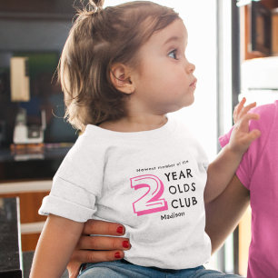 T-shirt Pour Les Tous Petits Anniversaire 2 ans   Personnalisé de deux ans