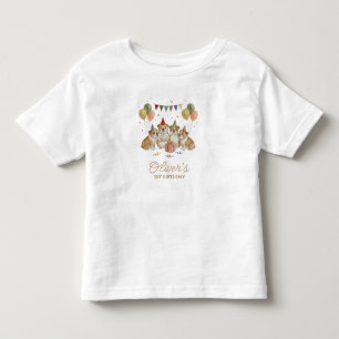 T-shirt Pour Les Tous Petits Anniversaire Adorables Chiens Bouledogues Aquarell
