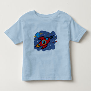 T-shirt Pour Les Tous Petits Anniversaire de bateau de Rocket 3ème