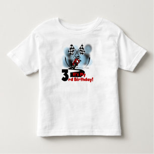 T-shirt Pour Les Tous Petits Anniversaire de emballage de moto 3ème