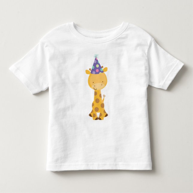 T-shirt Pour Les Tous Petits Anniversaire de enfant Giraffe (Devant)