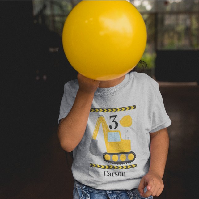 T-shirt Pour Les Tous Petits Anniversaire de enfant personnalisé cool Construct (Créateur téléchargé)