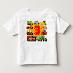 T-shirt Pour Les Tous Petits Anniversaire de grand camion de construction