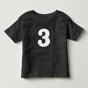 T-shirt Pour Les Tous Petits Anniversaire distinctif "3"