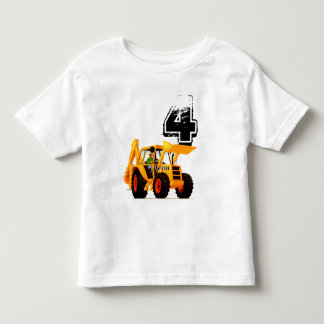 T-shirt Pour Les Tous Petits Anniversaire du bêcheur jaune fait sur commande de
