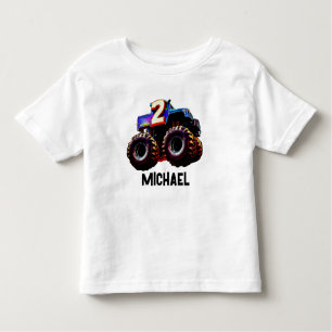 T-shirt Pour Les Tous Petits Anniversaire du camion Monster