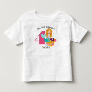 T-shirt Pour Les Tous Petits Anniversaire personnalisé Sirène