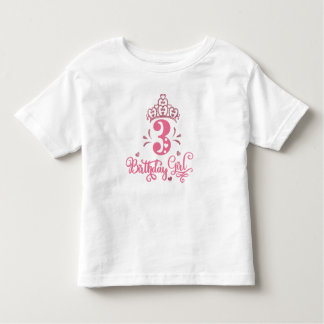 T-shirt Pour Les Tous Petits Anniversaire Princesse 3e anniversaire