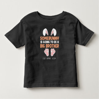 T-shirt Pour Les Tous Petits Annonce de grossesse de Pâques personnalisée Grand