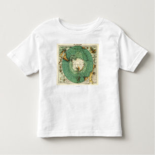 T-shirt Pour Les Tous Petits AntarcticaPanoramic MapAntarctica