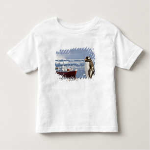 T-shirt Pour Les Tous Petits Antarctique, Neko Cove (Port). Pingouin Gentoo
