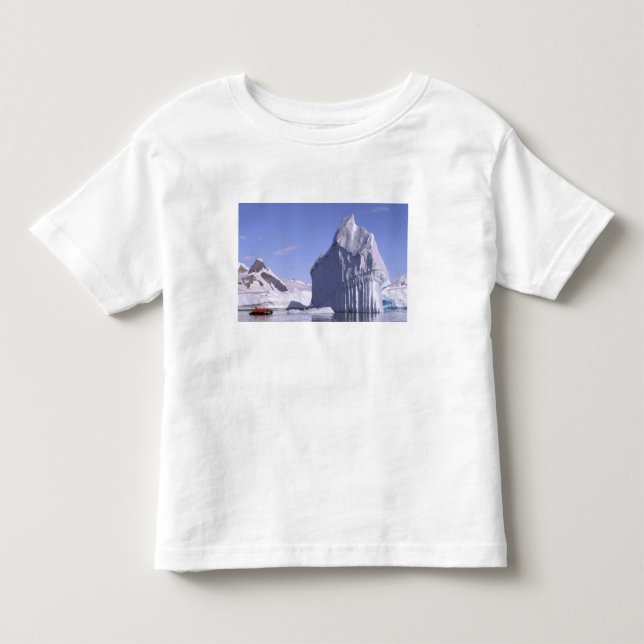 T-shirt Pour Les Tous Petits Antarctique, péninsule Antarctique. Zodiak et (Devant)