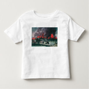 T-shirt Pour Les Tous Petits Antenne de ville en feu pendant le feu 1906