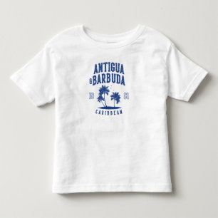 T-shirt Pour Les Tous Petits Antigua-et-Barbuda Palmier des Caraïbes