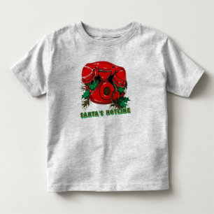 T-shirt Pour Les Tous Petits Antique Rouge Téléphone de Noël Coordination