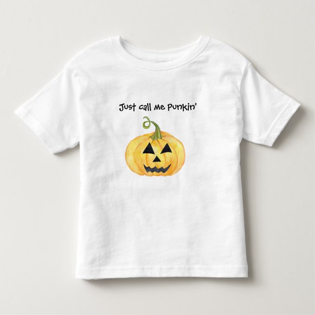 T-shirt Pour Les Tous Petits Appelle-moi Jack O'lantern (Devant)