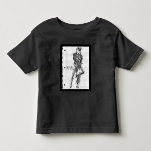 T-shirt Pour Les Tous Petits Apple sauvage   snob - croquis vintage énervé