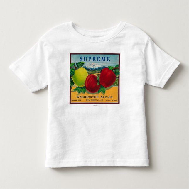 T-shirt Pour Les Tous Petits Apple suprême marquent - l'état de Washington (Devant)
