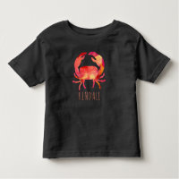 Aquarelle Crabe Ocean Kids Personnalisé