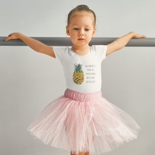 T-shirt Pour Les Tous Petits Aquarelle moderne ananas et citation amusante posi
