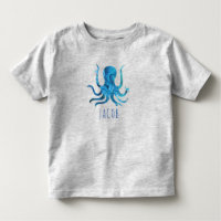 Aquarelle Octopus Marine Kids Personnalisé