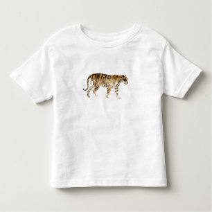 T-shirt Pour Les Tous Petits Aquarelle Tigre Marcher