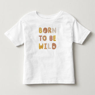 T-shirt Pour Les Tous Petits Aquarelles nés pour être sauvages