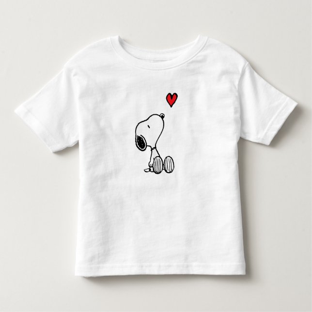T-shirt Pour Les Tous Petits Arachides Coeur assis Snoopy (Devant)