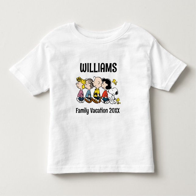 T-shirt Pour Les Tous Petits Arachides Gang Famille Vacances (Devant)
